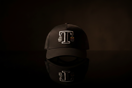 TOKKAP Statement Trucker Cap — Black