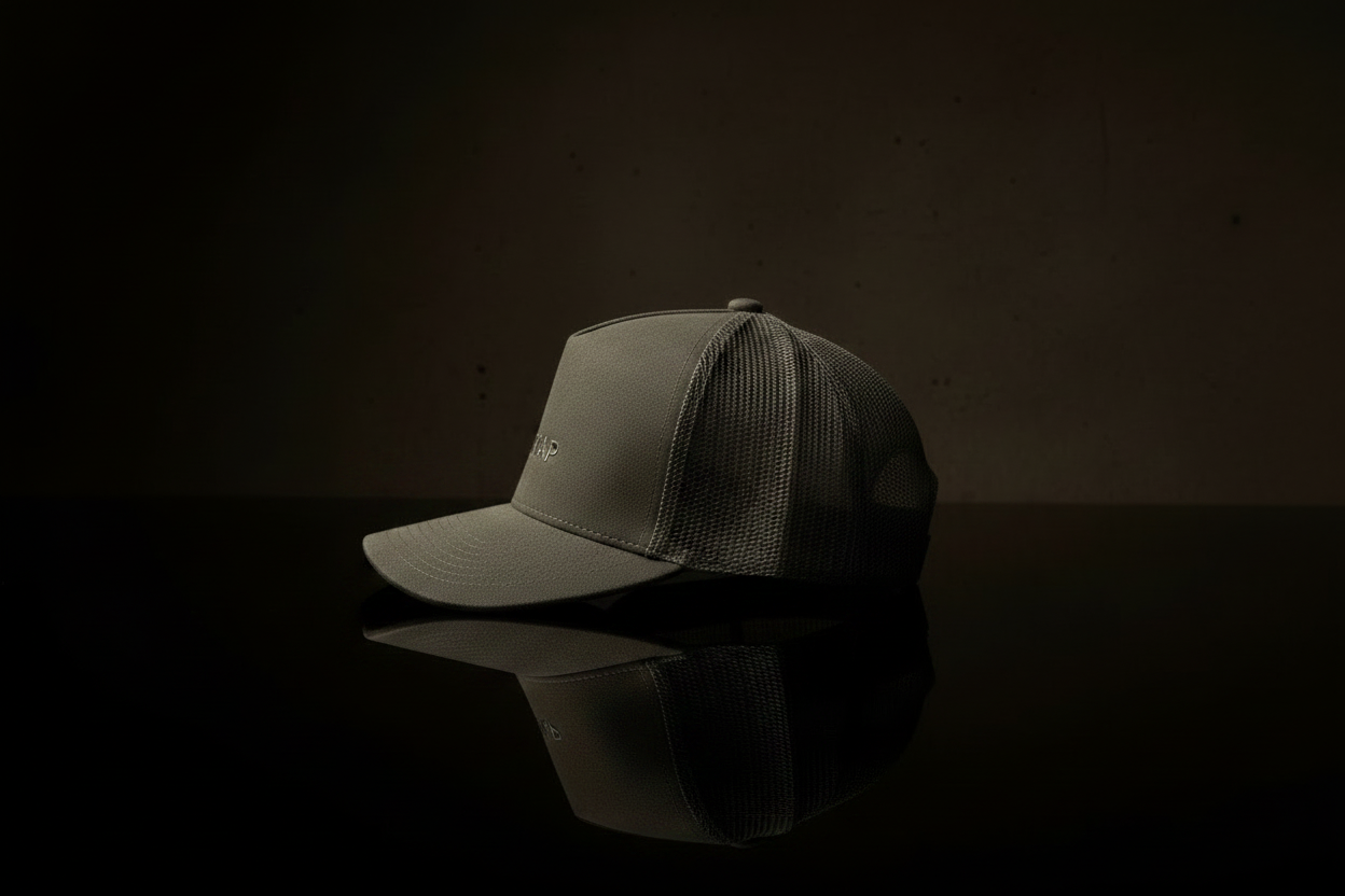 TOKKAP Suede Trucker Cap — Stone