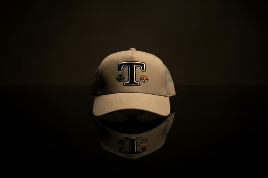 TOKKAP Statement Trucker Cap — Sand
