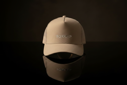 TOKKAP Suede Trucker Cap — Sand