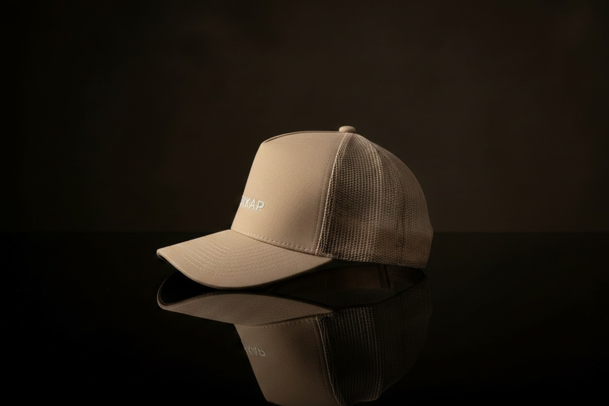 TOKKAP Suede Trucker Cap — Sand