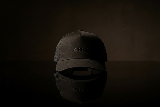 TOKKAP Suede Trucker Cap — Onyx